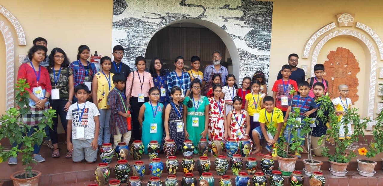 Chitra-Angan_Workshop Summer Camp Chitra Angan 2022 Ist Day Activity At Rabindra Tirtha Newtown