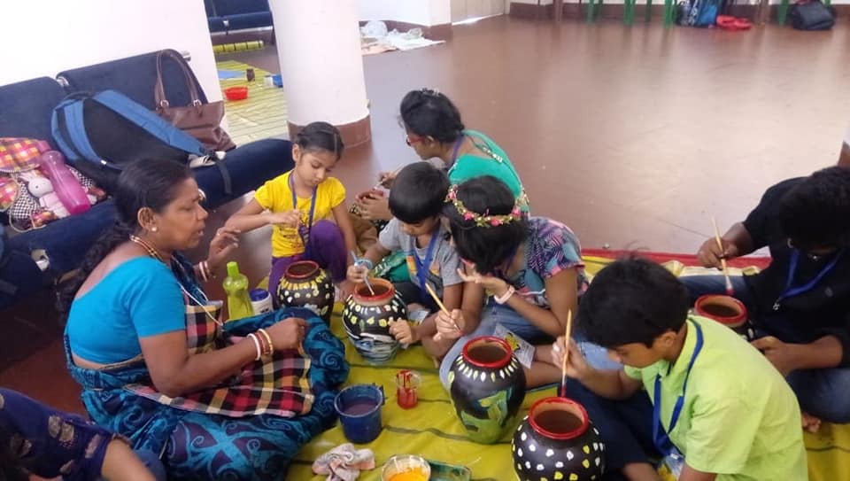 Chitra-Angan_Workshop Summer Camp Chitra Angan 2022 Ist Day Activity At Rabindra Tirtha Newtown
